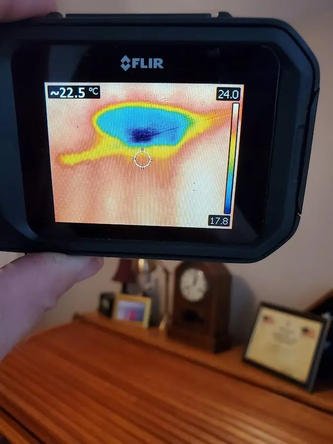 Thermal imaging inspection for water damage in Iowa Colony